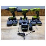 Ryobi 18V Impact-Driver/Drill and Glue Gun with