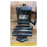 Mini Wood Burning Stove with Pipe