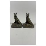 Bronze German Shepherd Book Ends