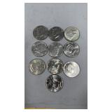 10 Kennedy Half Dollars