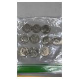 10 Kennedy Half Dollars