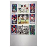 1993 UD Mantle,Ruth,Gehrig,Jackson B.A.T. Cards