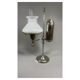 Nickel Manhattan Student Lamp In oil