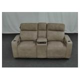 Macys Greymel Fabric Power Reclining Loveseat