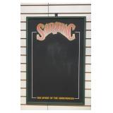 Saranac Brewery Advertising Chalk Board