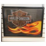 Harley Davidson Framed Advertising Signage