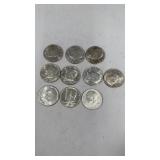 10 Kennedy Half Dollars