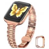 chuangshiji Thin Women Watch Band Rose Gold