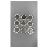 9 Buffalo Nickels
