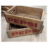 2 Wooden Pepsi Crates
