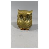 Brass Owl Coin Bank
