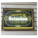 Heineken Lightup Beer Advertising Sign