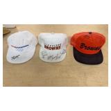 2 Signed Cleveland Browns Hats & Signed American