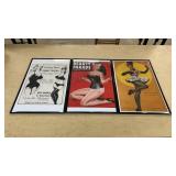 3 Advertising Framed Magazine Pictures