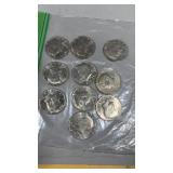 10 Kennedy Half Dollars