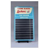 Crï¿½me Glacï¿½e Leclerc Icecream Sign