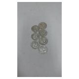 7 Ben Franklin Half Dollars