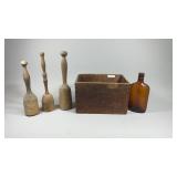 Primitive Kitchen Tools,Gold Medal Flour Crate