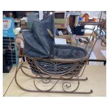 Early Iron & Bamboo Baby Sleigh
