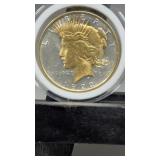1922 Gold Select Plated Peace Dollar