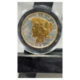 1922 Gold Select Plated Peace Dollar