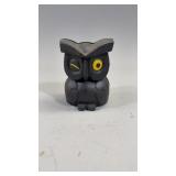 Cast Iron Owl Coin Bank