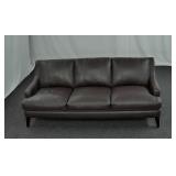 Macys Jazaria 83in Leather Sofa