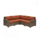 Hampton Bay Laguna Point 5-Piece Brown Wicker