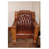 Leather Empire Style Chair (3 of 3 Pcs.)