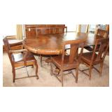 Empire Style Dining Room Table And Chairs (3 of 4)