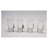 Set Of 4 Hand Blown Mugs