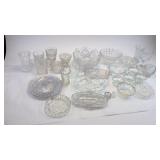 Variety Of Pressed Glass