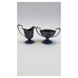 Silver Plated Cream And Sugar Set