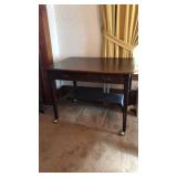 One Drawer Oak Table