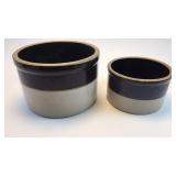 2 Stoneware Crocks