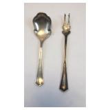 SSMC Sterling Olive Fork And Spoon