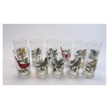 Lot Of Drinking Glasses With Birds