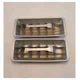2 - General Electric Aluminum Mini-Cube Trays