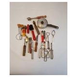 Assortment of Bottle & Can  Openers, Etc.
