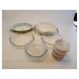 Assortment Of Glassware.  Pyrex, Corning Ware