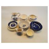 Variety Of Blue And White Dishes