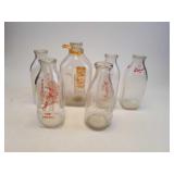 Collectable Glass Milk Bottles