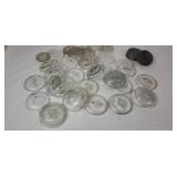 Glass Jar Lids & 2 Galvanized Lids
