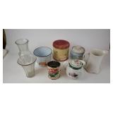 Vases, Pitcher, Canisters, Sifter, Etc