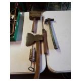 Hatchet,  Hammer, Wooden Hammer, Handle Etc.