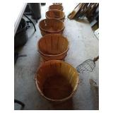 6 Different Sizes Of  Bushel Baskets