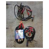 Assortment Of Spark Plugs, Jumper Cables, etc.
