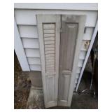 39" High x 12" Wide Wooden Window Blinds