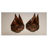 Philadelphia Hand Cast Sailboat Bookends