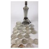 Glass Furniture Coasters & Glass Lamp